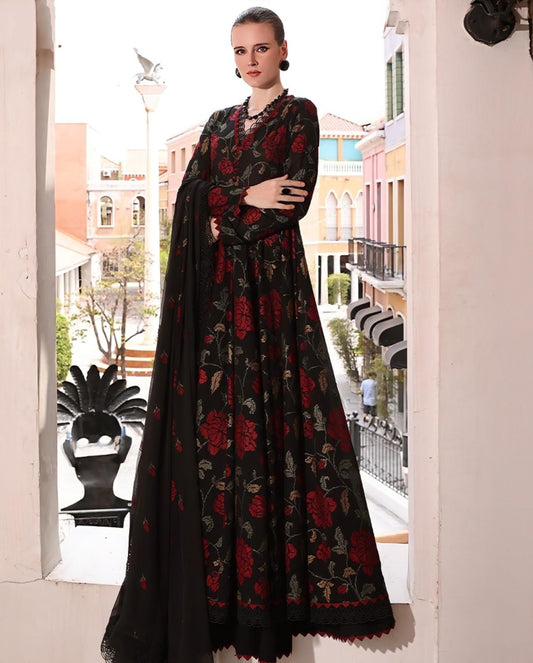 LAWN 3 PIECE UNSTICHED FULL HEAVY EMB SUIT FOR SUMMER 2025